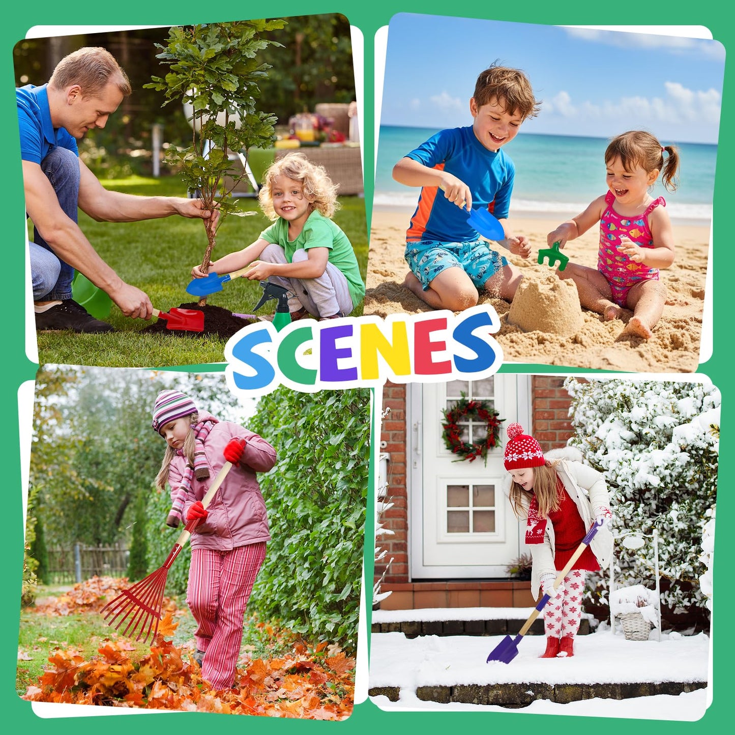 VICHTOP 9-Piece Kids Gardening Tools Set | STEM-Driven Outdoor Toy for Ages 3–8