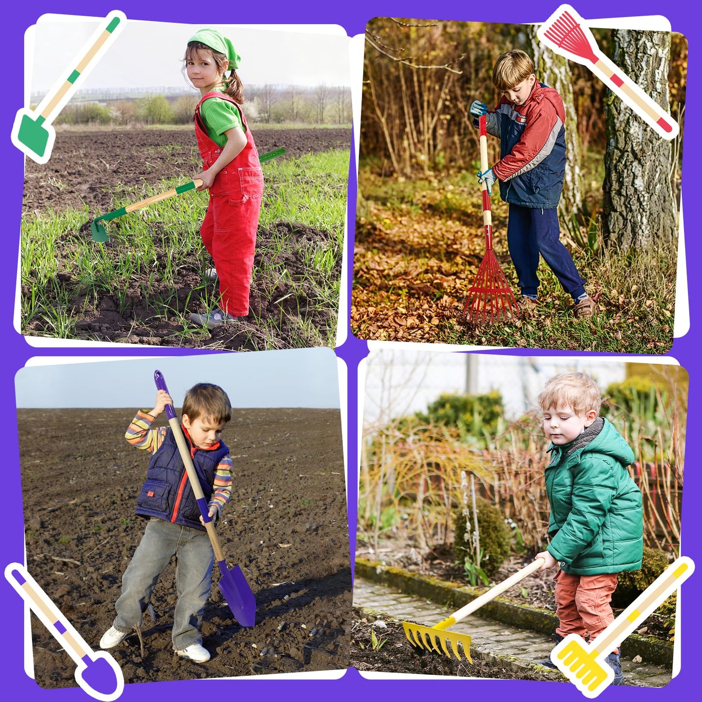 VICHTOP 9-Piece Kids Gardening Tools Set | STEM-Driven Outdoor Toy for Ages 3–8
