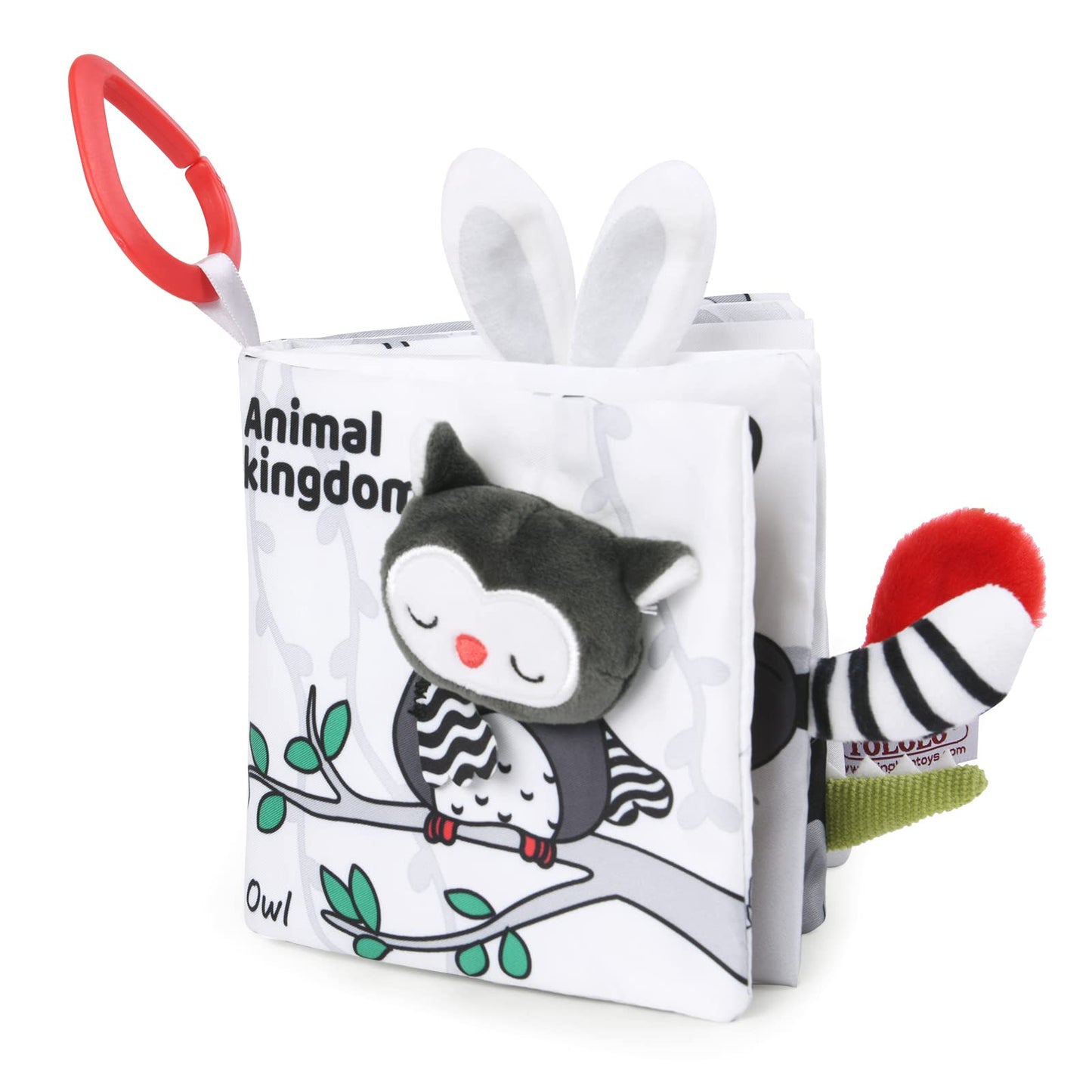 Vicloon Forest Cloth Book – 3D Touch & Feel High-Contrast Baby Cloth Book for 0-12 Months