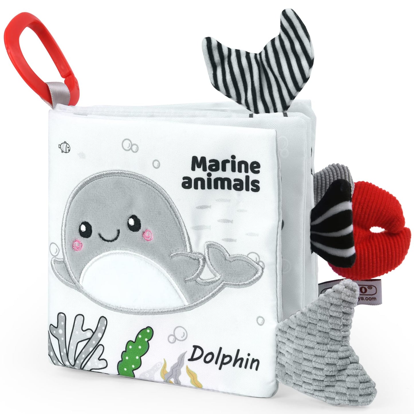 Vicloon Ocean Cloth Book: 3D Touch & High-Contrast Baby Toy