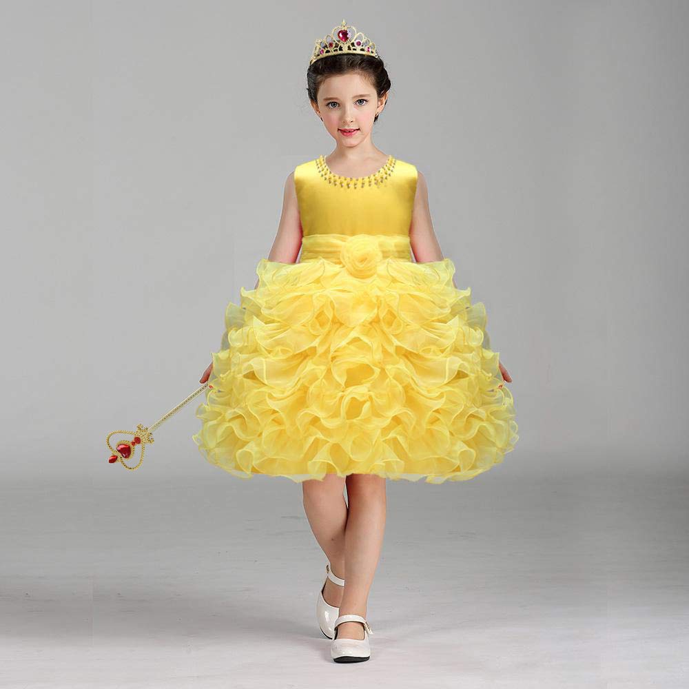 Vicloon Princess Dress Up Accessories - 2-Piece Crown & Wand Set for Little Girls
