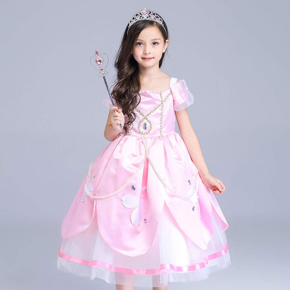 Vicloon Princess Dress Up Accessories — Crown & Wand Set for Girls 3+