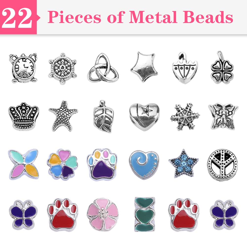 VICTLOV Charm Bracelet Making Kit for Girls — Unicorn & Mermaid Crafts, Ages 5-12