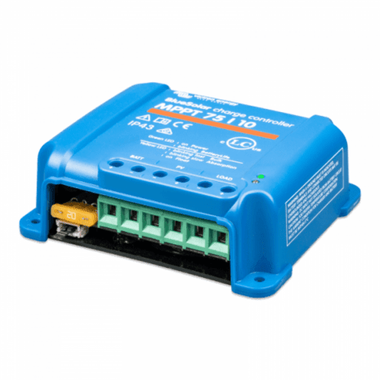 Victron Bluesolar Mppt 75/10 10a Solar Charge Controller For Solar Panels Up To 145w (12v) / 290w (24v) Up To 75v