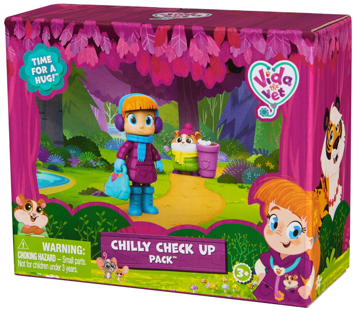 Vida the Vet Chilly Check Up Pack — Vida & Popcorn Figures with Vet Bag | Kids Vet Toys 3+