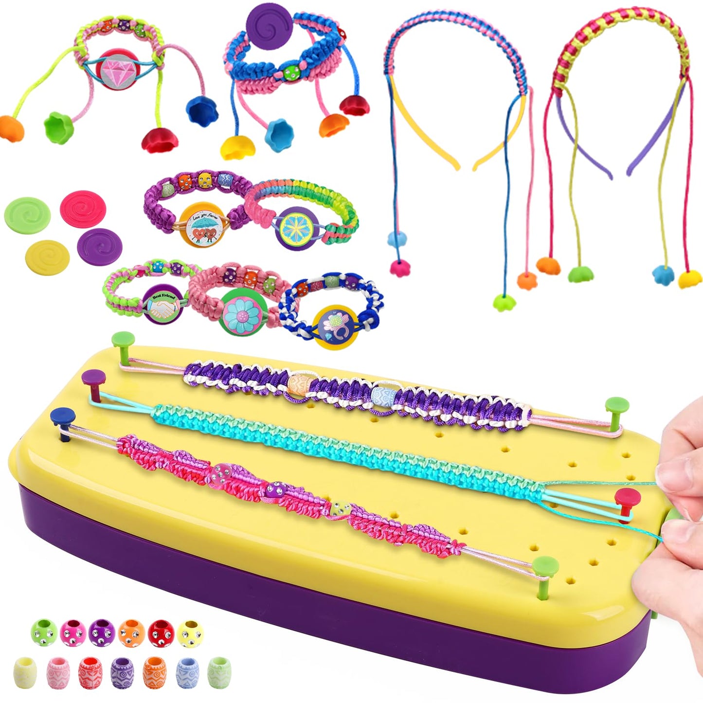 VIDIBESTY Bracelet Making Kit for Girls 6-12 | 169PCS Deluxe Craft Set