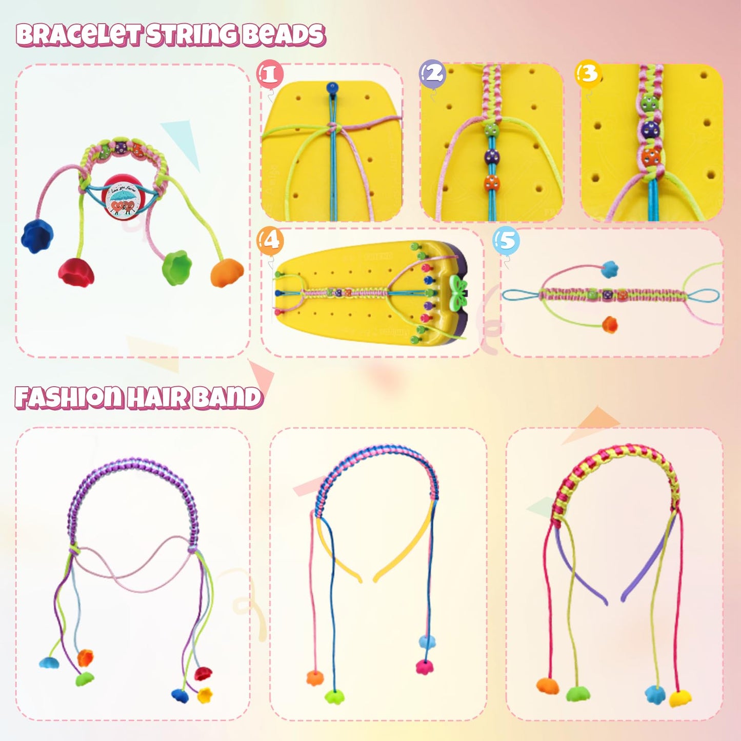 VIDIBESTY Bracelet Making Kit for Girls 6-12 | 169PCS Deluxe Craft Set