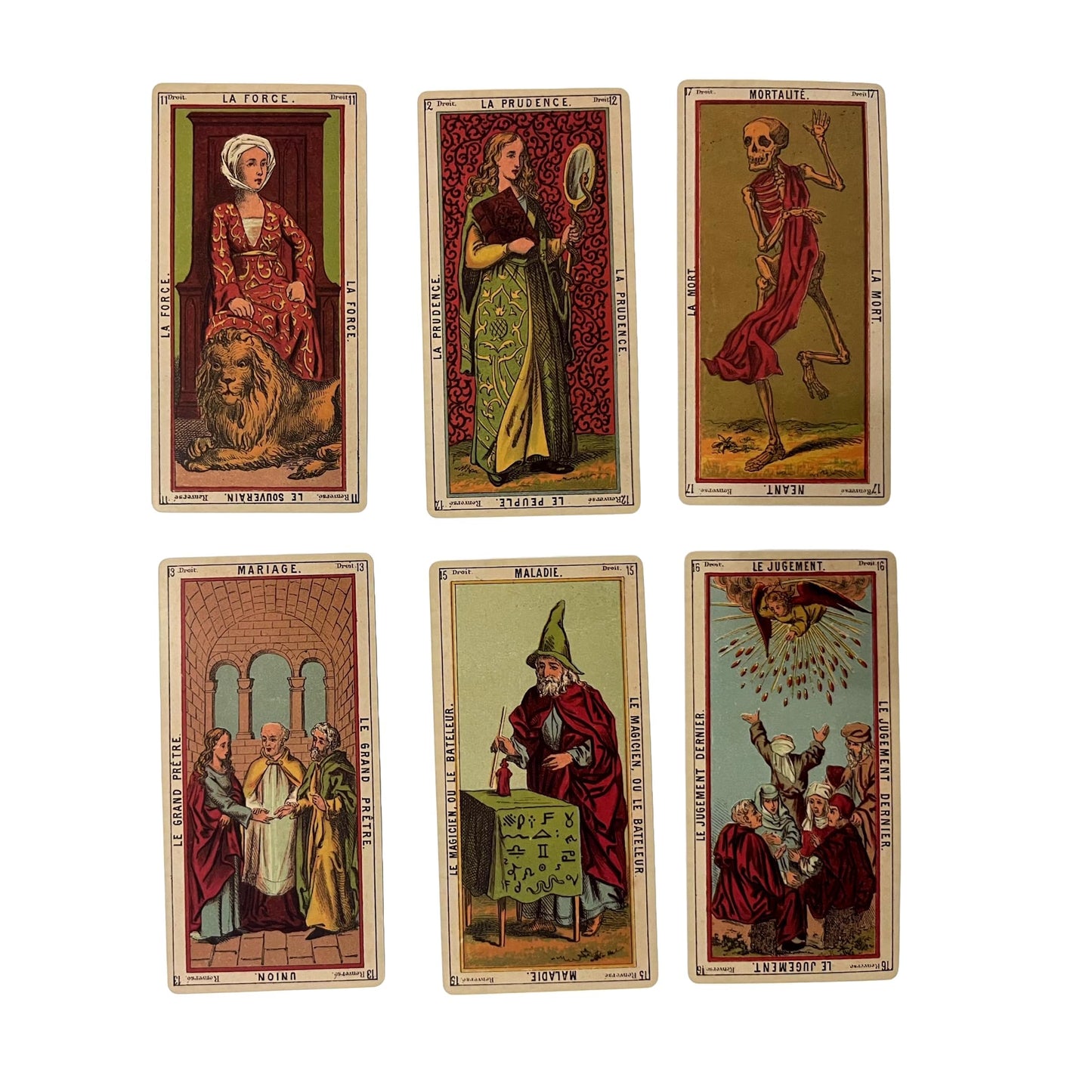 Vieux Monde Express Grand Etteilla Tarot Deck & Guide – Oversized 5.5 x 2.75 Inches, Egyptian Facsimile