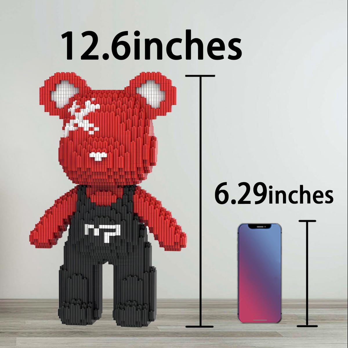 VIIOVOIIV Teddy Red Bear Micro Building Blocks Set 4500 Piece – Winktoys Christmas Gift for Adults and Kids