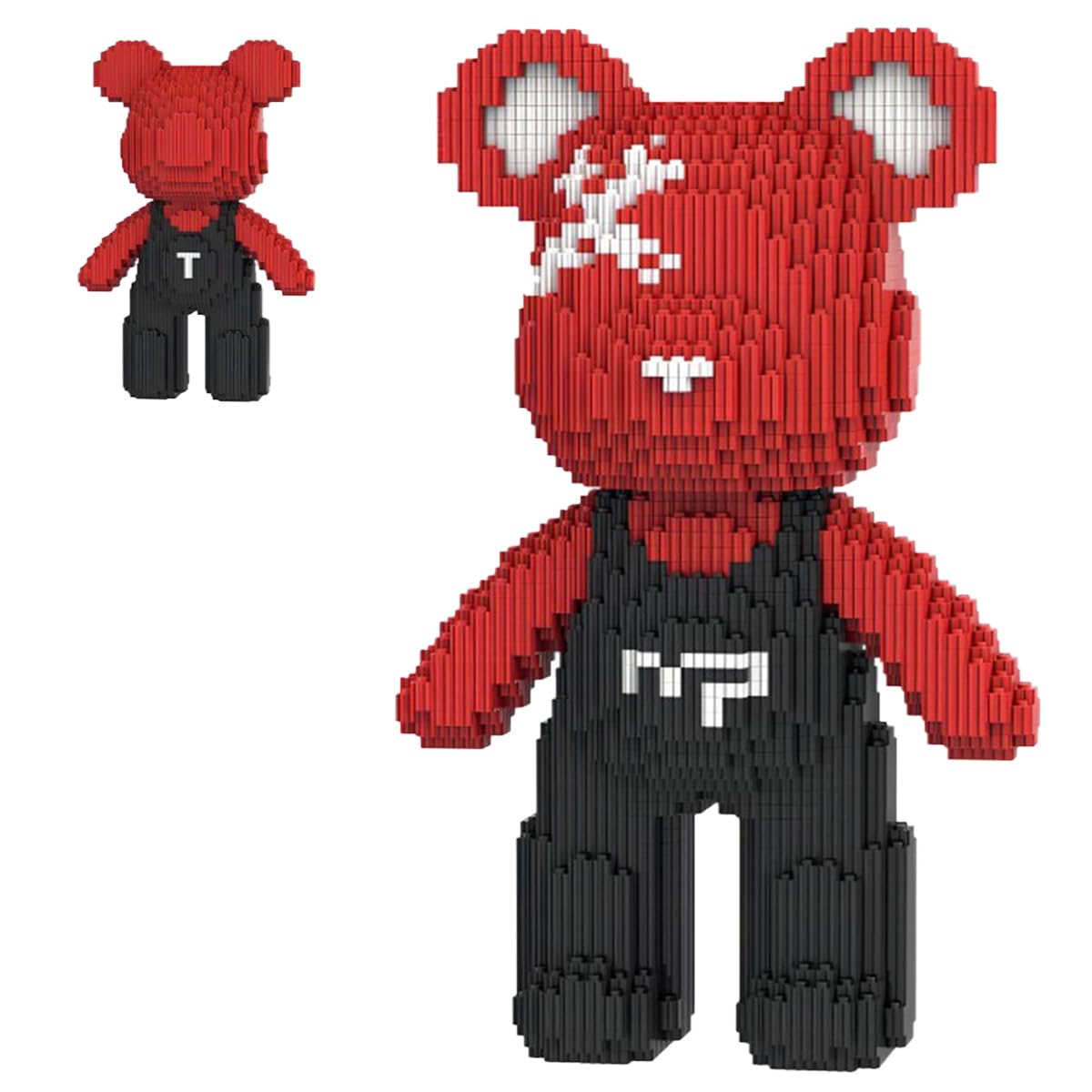 VIIOVOIIV Teddy Red Bear Micro Building Blocks Set 4500 Piece – Winktoys Christmas Gift for Adults and Kids