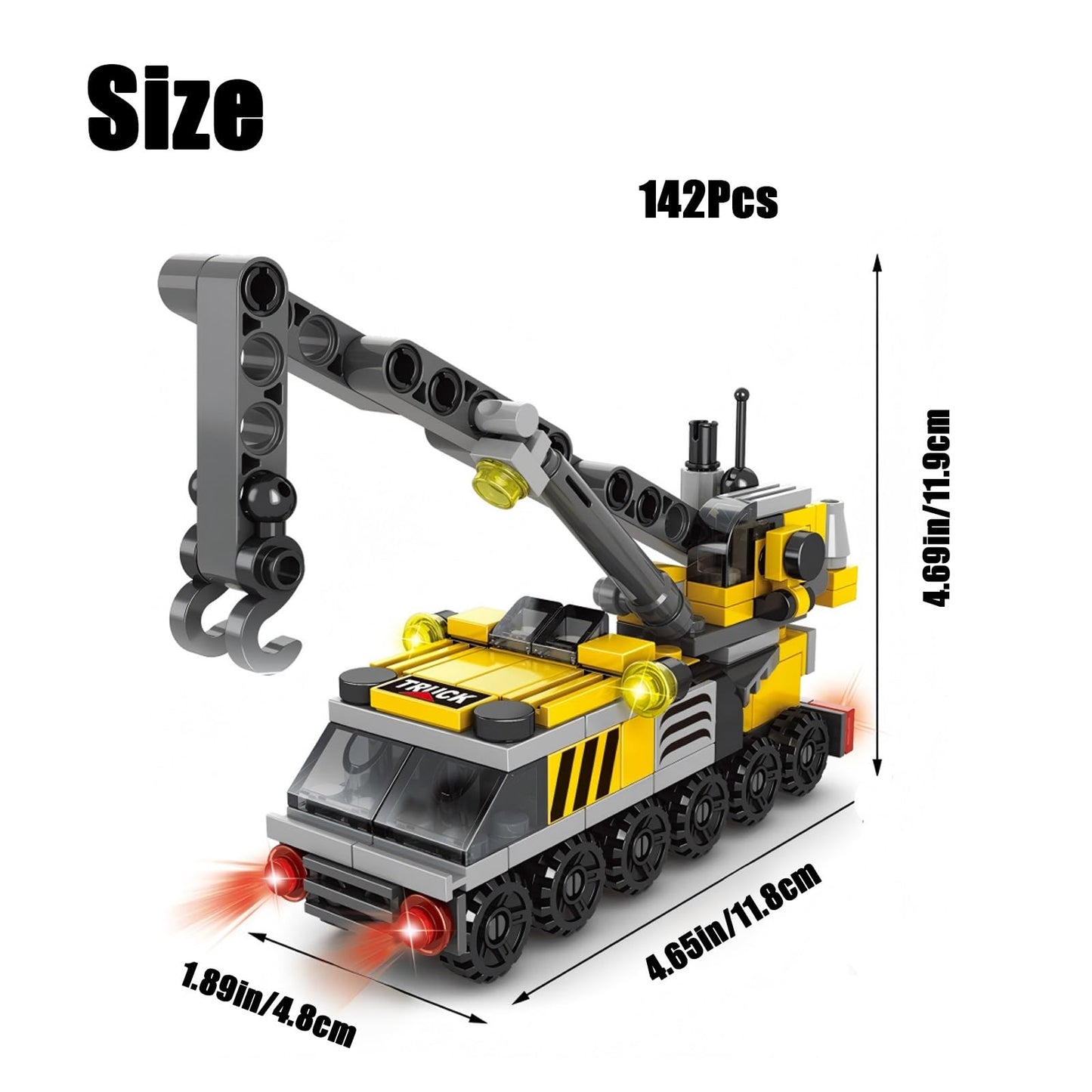 Vilbocr Rescue Construction Truck Building Blocks Set — 7 in 1 STEM Toy for Kids 6-12 | Fire Truck & Emergency Playset