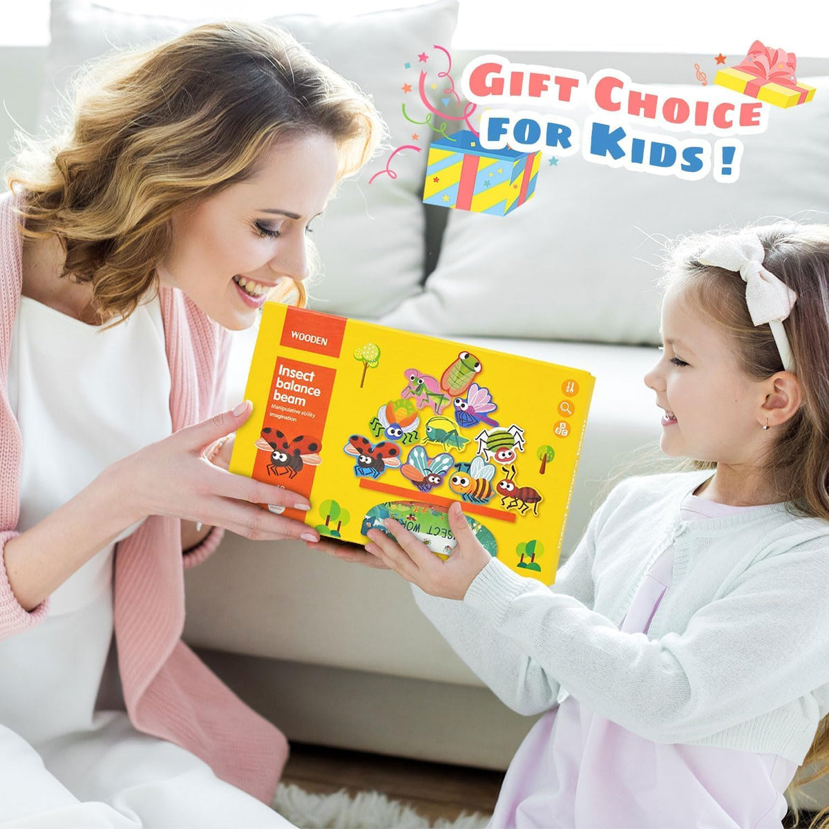 Vileafy Wooden Insect Toys for Kids – Montessori Bug Figurines & Fine Motor Blocks