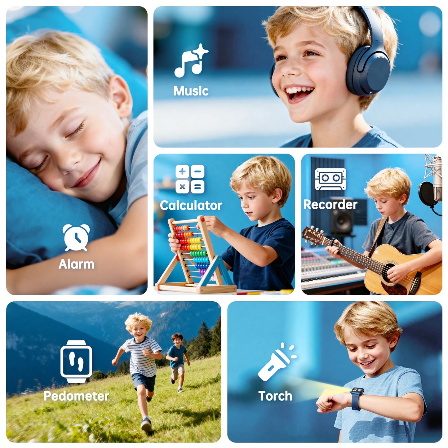 Vilicert Smart Watch for Kids – 26 Puzzle Games, HD Touch Screen, Camera & More