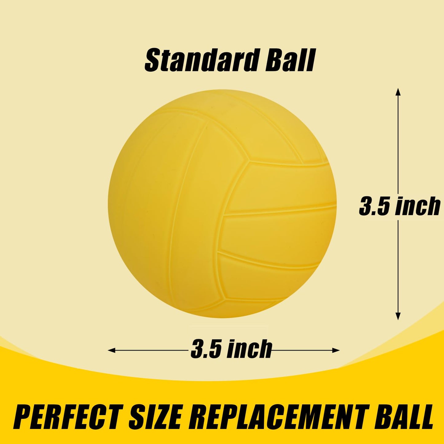 Viminston Spike Replacement Balls 3-Pack with Pump | Roundnet Game Essentials