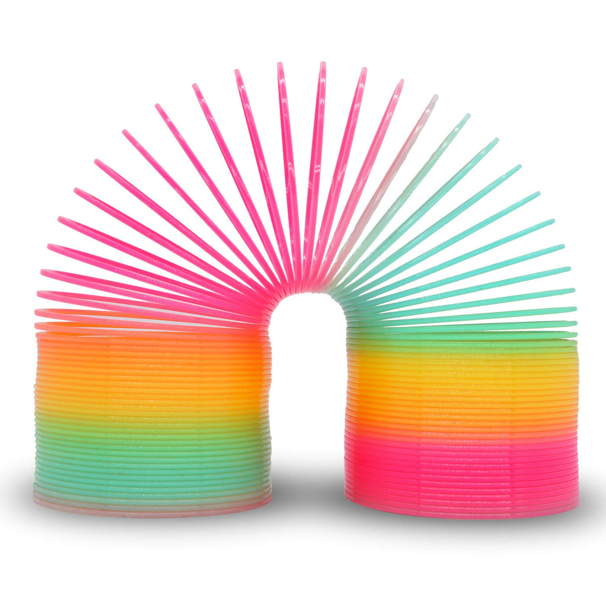 Vinciph 4.2-Inch Jumbo Rainbow Coil Spring Toy – Giant Decompression Toy for Kids & Adults