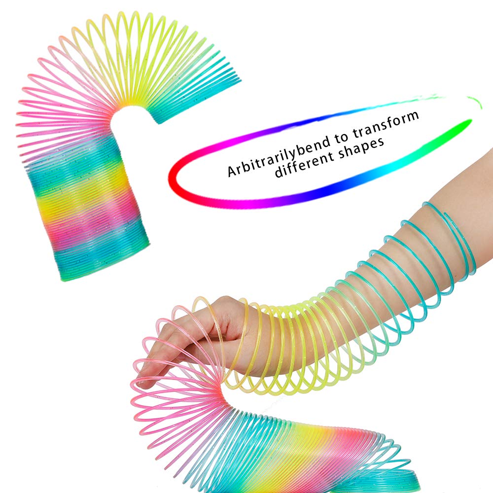 Vinciph Magic Giant Rainbow Coil Toy – Jumbo Multicolor Spring (4.2 x 4.2 in)