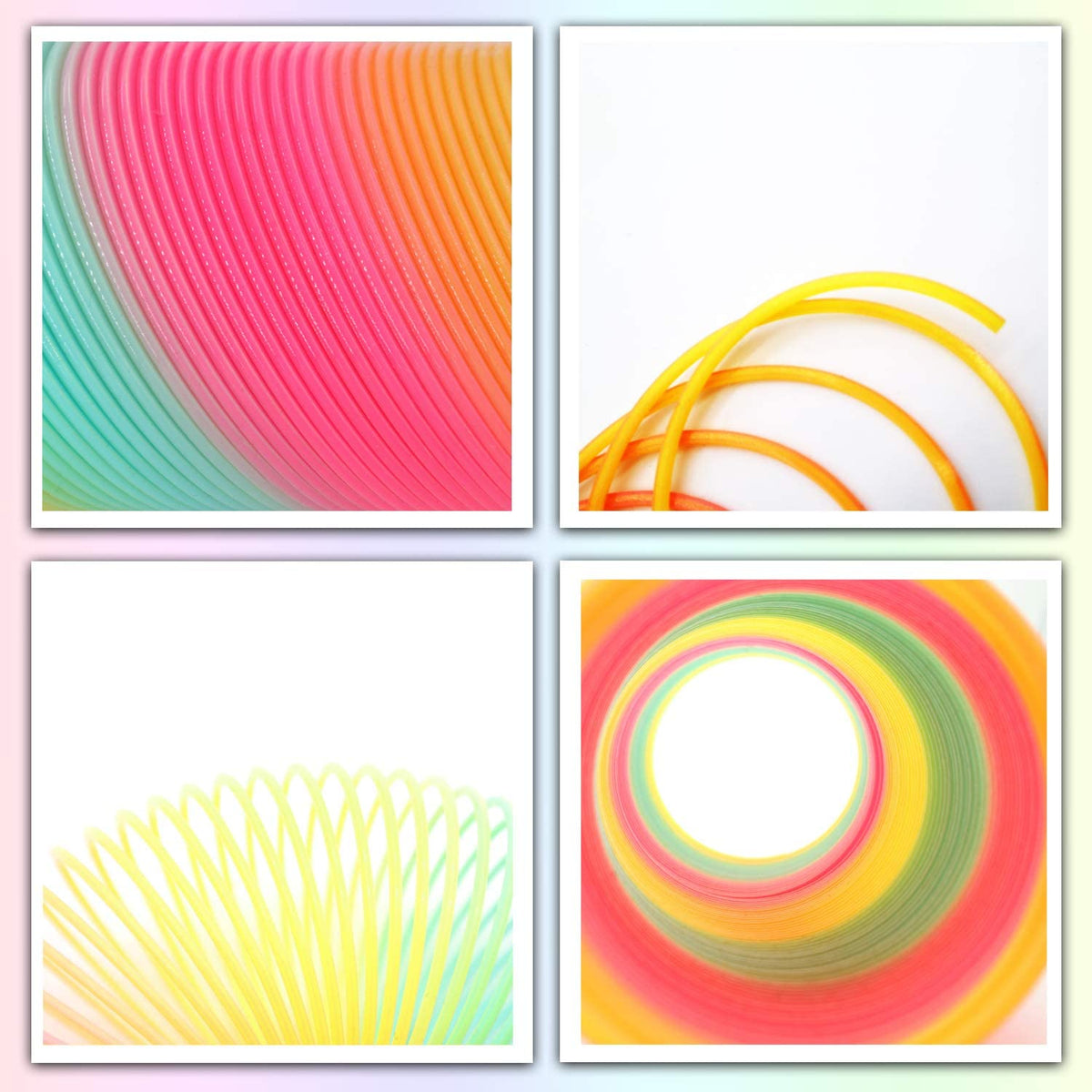Vinciph 4.2-Inch Jumbo Rainbow Coil Spring Toy – Giant Decompression Toy for Kids & Adults