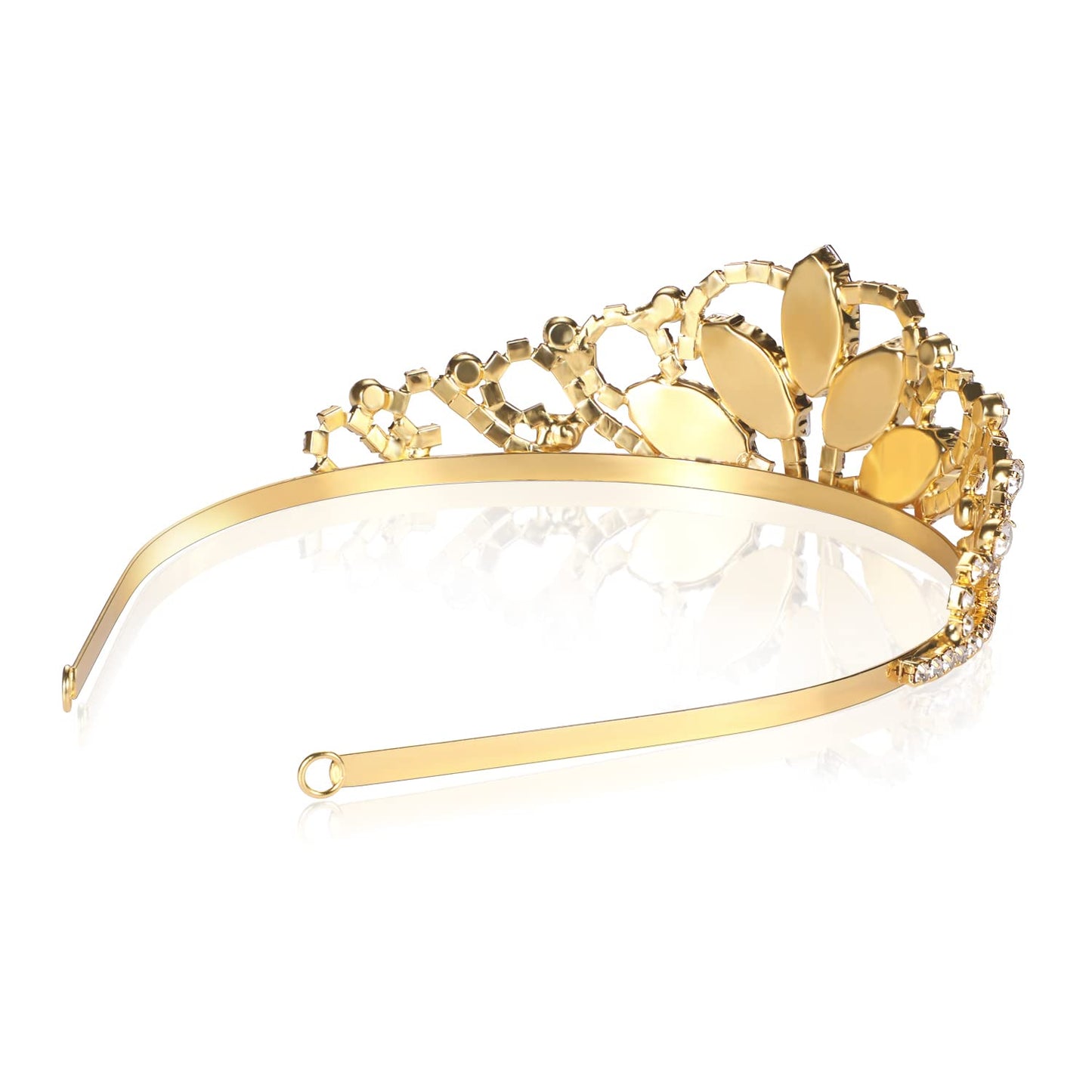 Vinjewelry Rapunzel Tiara – Gold Crown for Kids & Adults | Dress-Up Sparkle
