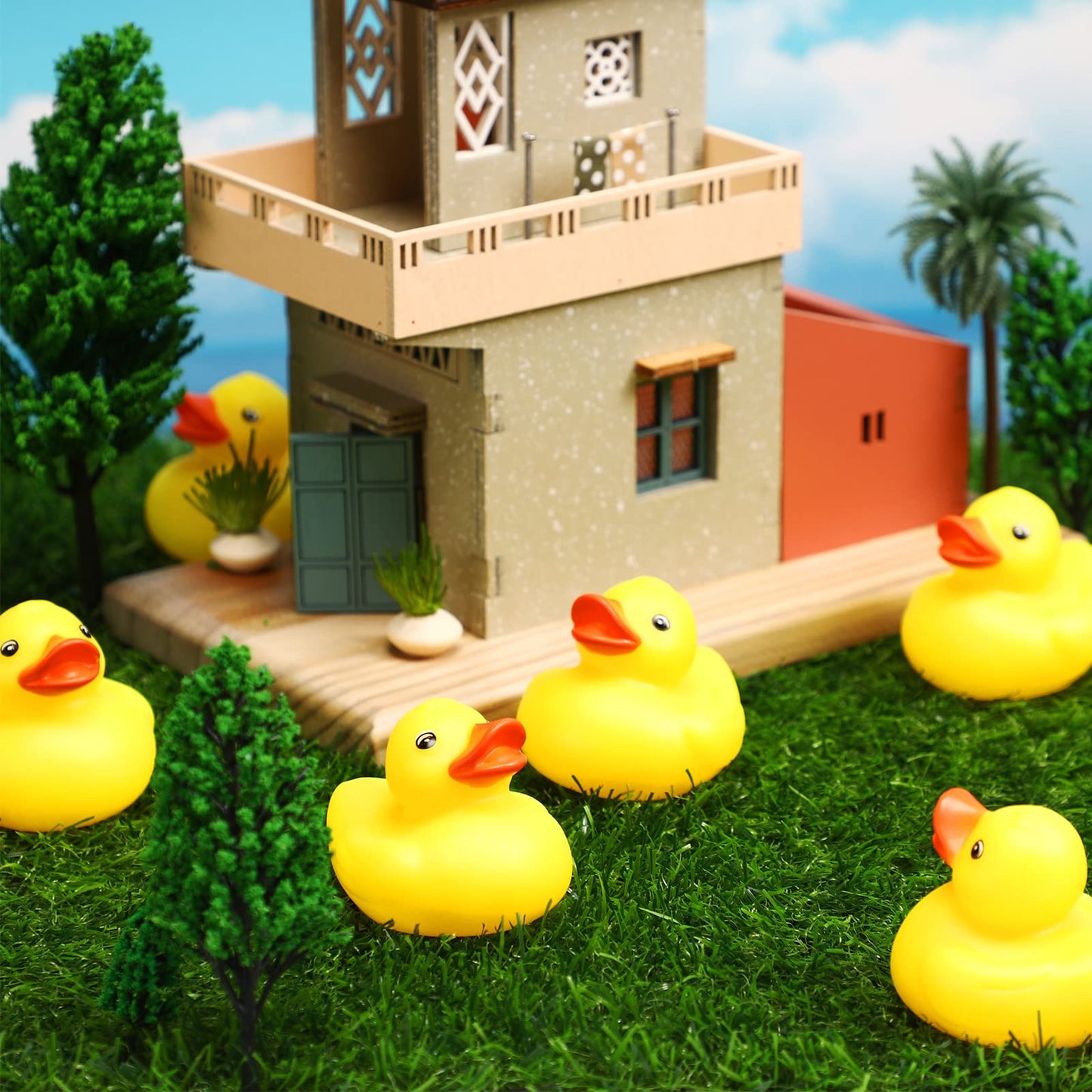 Vinsot 30-Pack Yellow Rubber Ducks – Squeaky Bath Toys & Party Decor