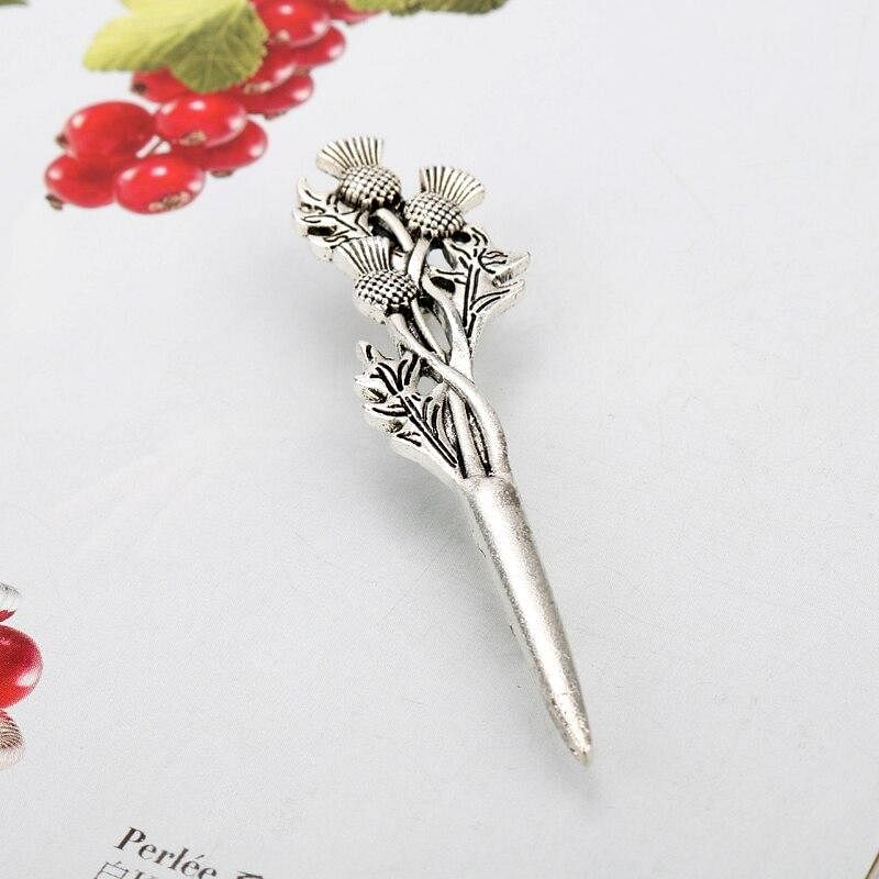 Vintage Brooches Pins Scottish Thistle Kilt Brooch or Cloak Pin