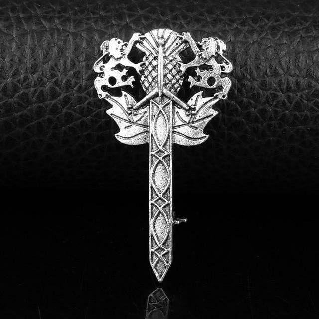Vintage Brooches Pins Scottish Thistle Kilt Brooch or Cloak Pin