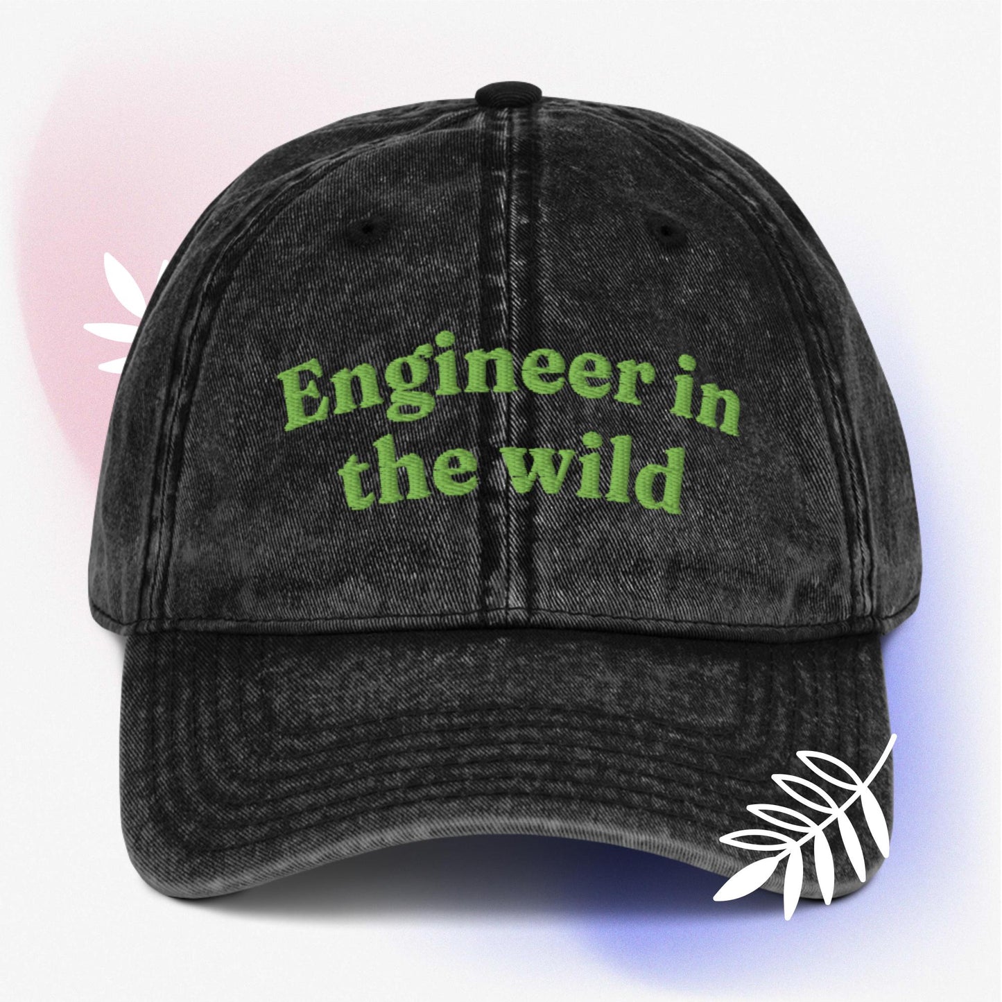 Cool Engineer in the wild Vintage effect Cotton Twill unisex Cap