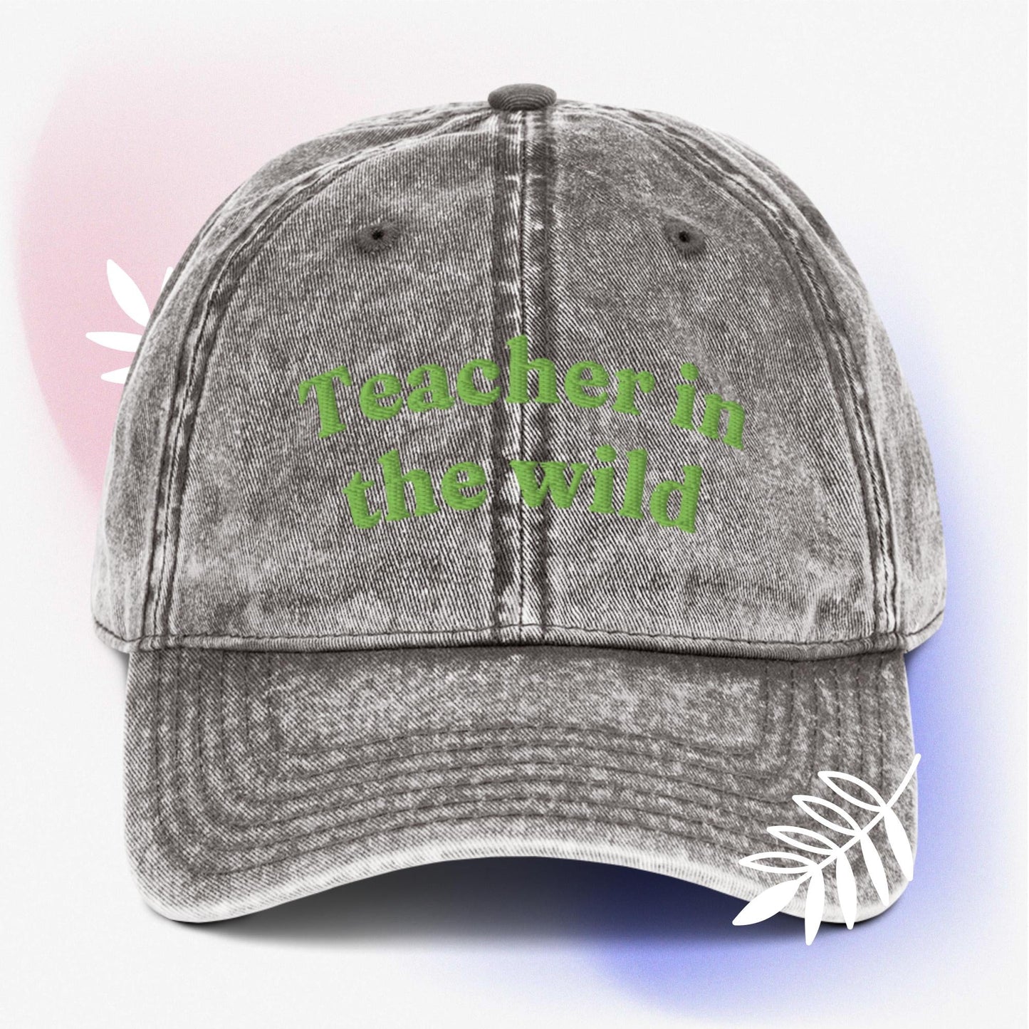 Cool teacher in the wild Vintage effect Cotton Twill unisex Cap