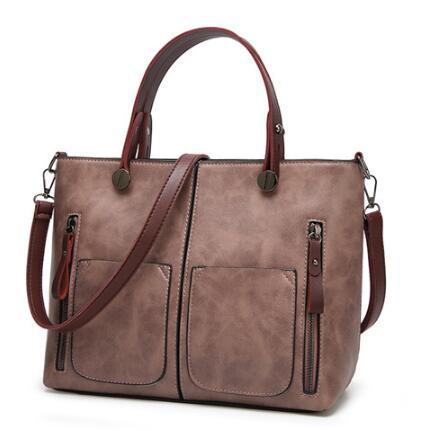 Vintage PU Shoulder Bag, Ladies' Causal Totes
