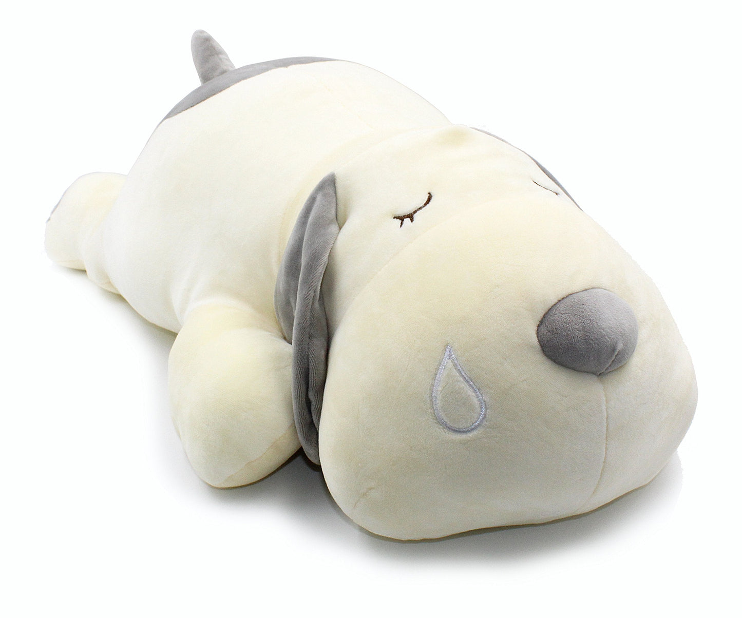 Vintoys Very Soft Dog Hugging Pillow Plush – Gray, 23.5-Inch