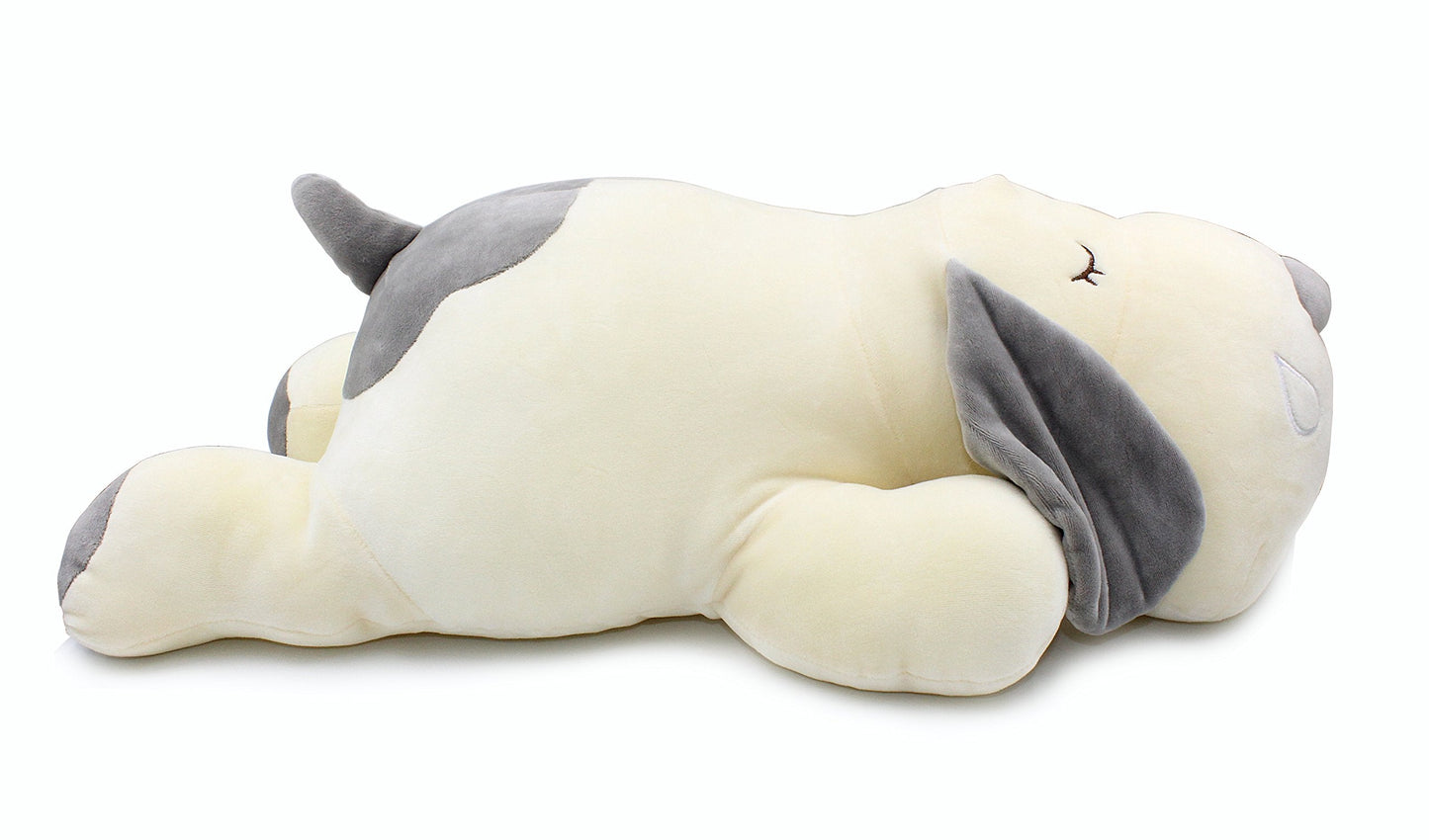 Vintoys Very Soft Dog Hugging Pillow Plush – Gray, 23.5-Inch