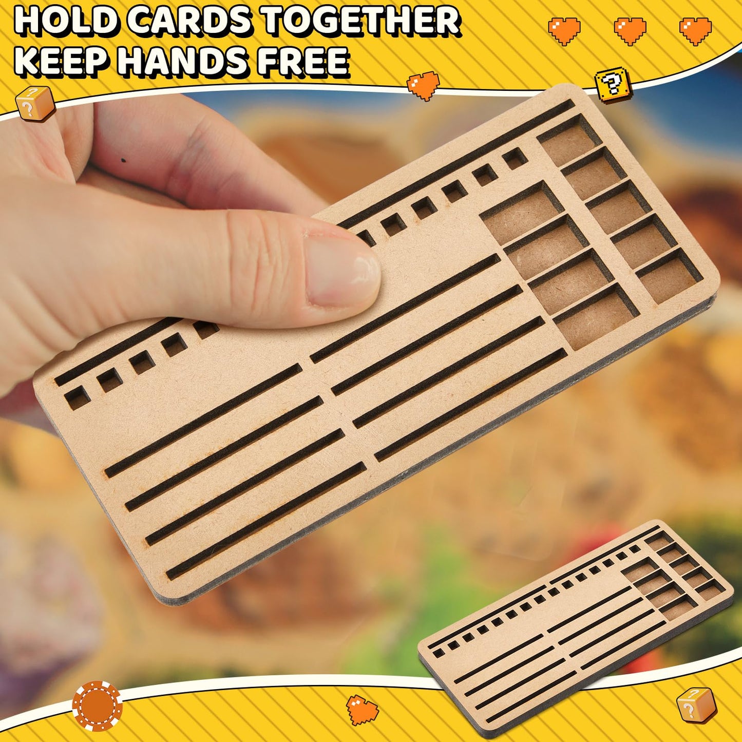 VioraWhite 6 Pcs Game Piece Holders for Catan Board Game — Card Tray Organizer