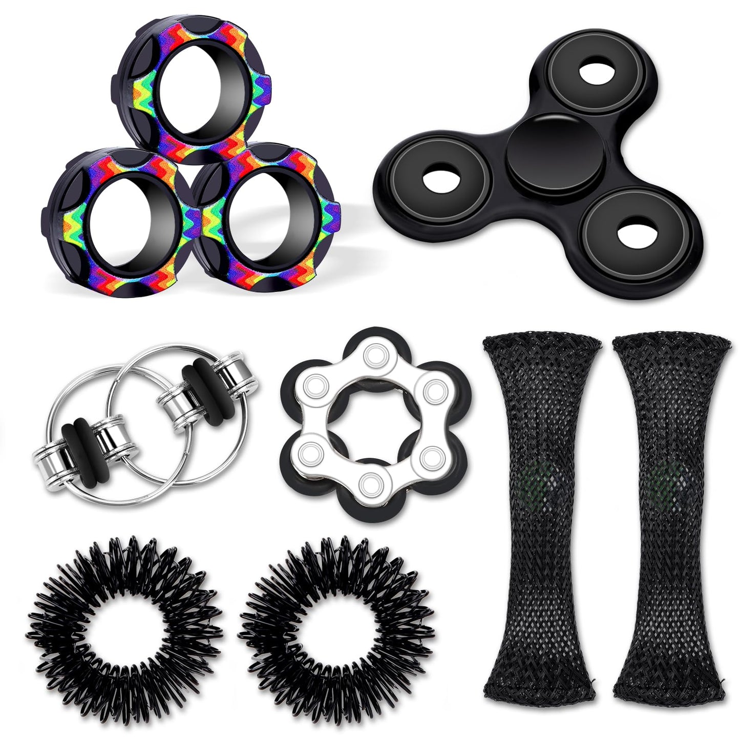Vipctery 8Pcs Fidget Toys for Adults & Teens | Stress Relief, Focus & Sensory Tools