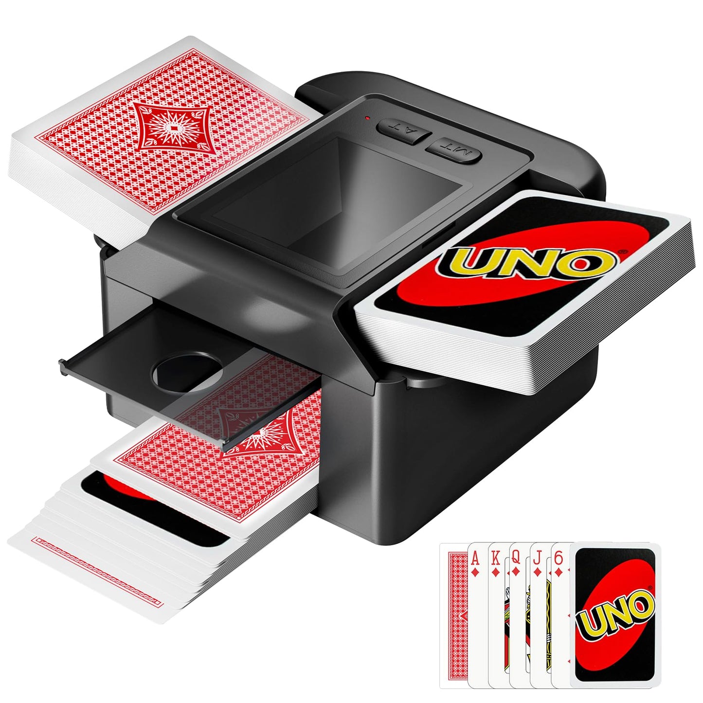 Vipdream Automatic Card Shuffler for 1–2 Decks | USB-C Rechargeable & Quiet