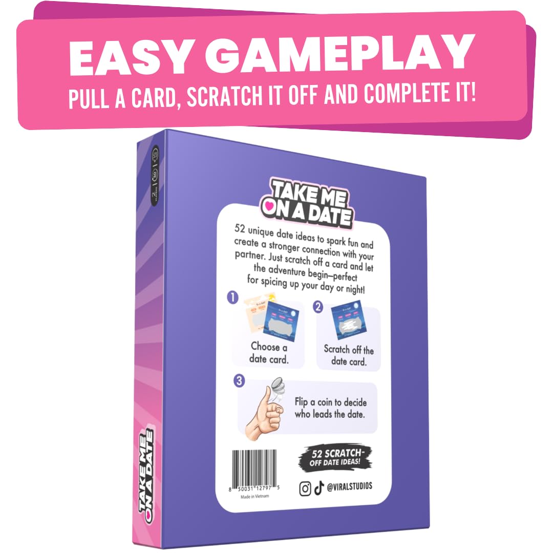Viral Studios Take Me On A Date – 52 Scratch Off Date Ideas for Couples