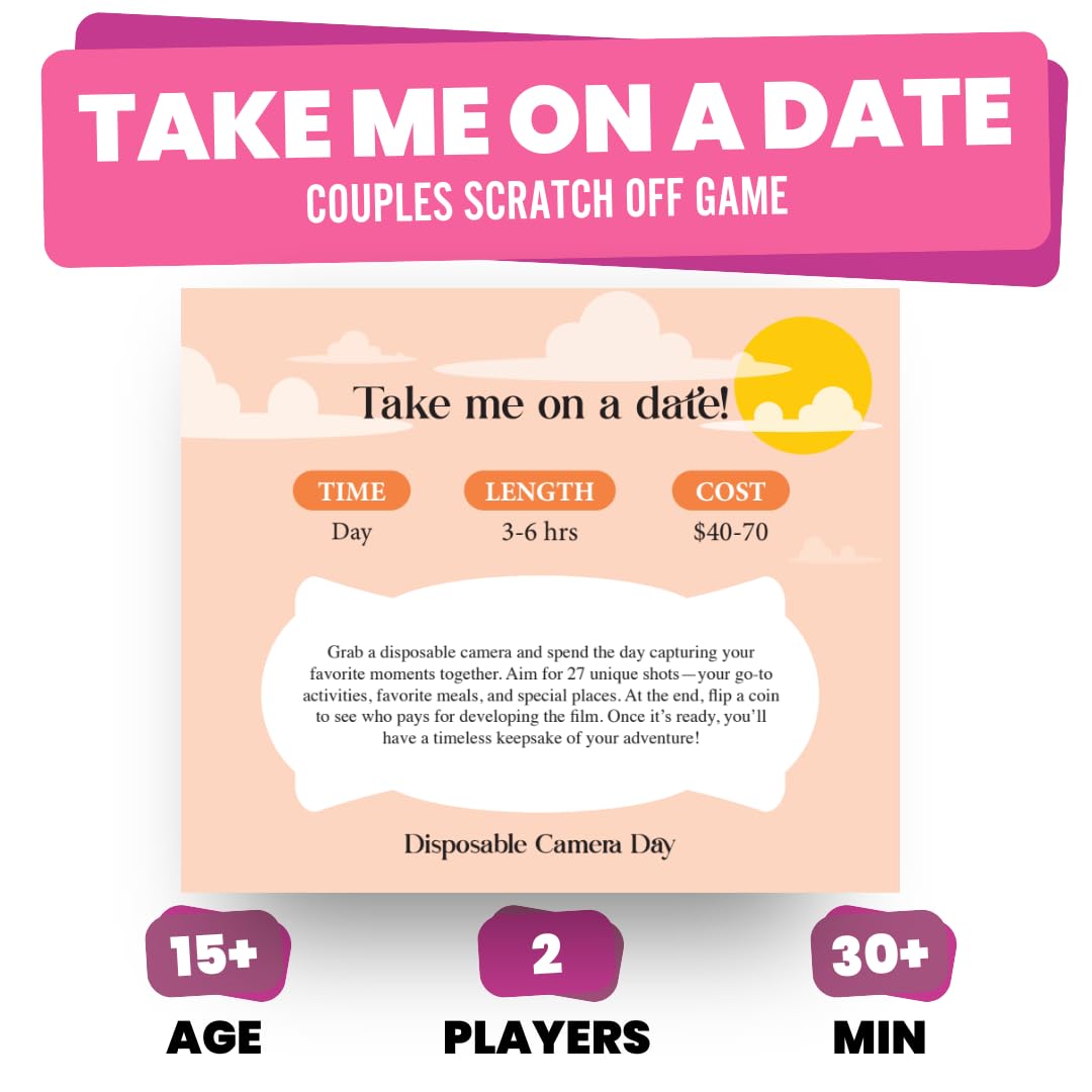 Viral Studios Take Me On A Date – 52 Scratch Off Date Ideas for Couples