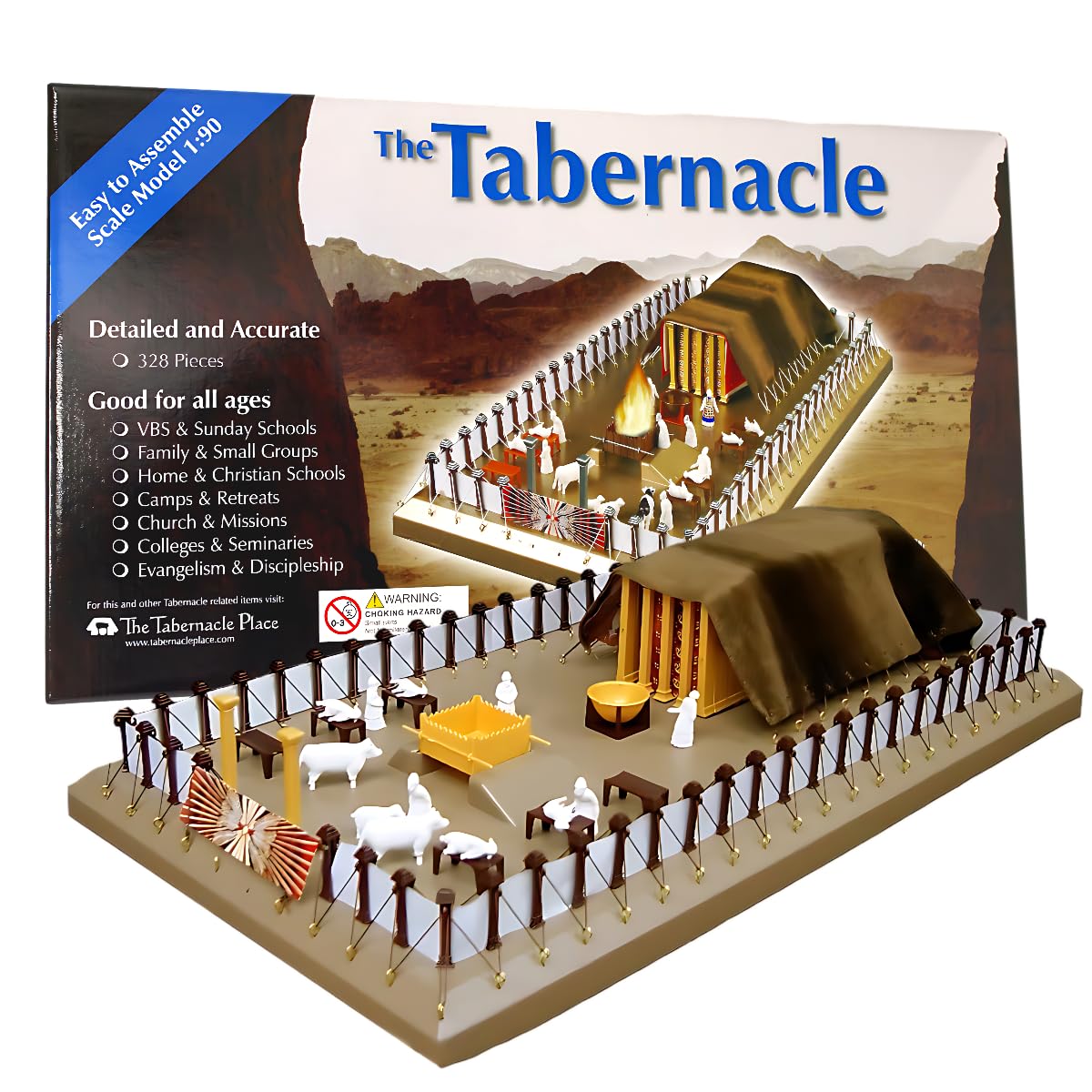 Vision Video The Tabernacle: Tabernacle Model Kit – 328-Piece Detailed & Lightweight