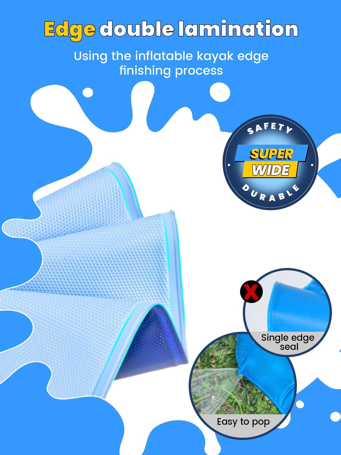 VISTOP Non-Slip Splash Pad for Kids & Dogs – 107 Inch Colorful Backyard Water Toy