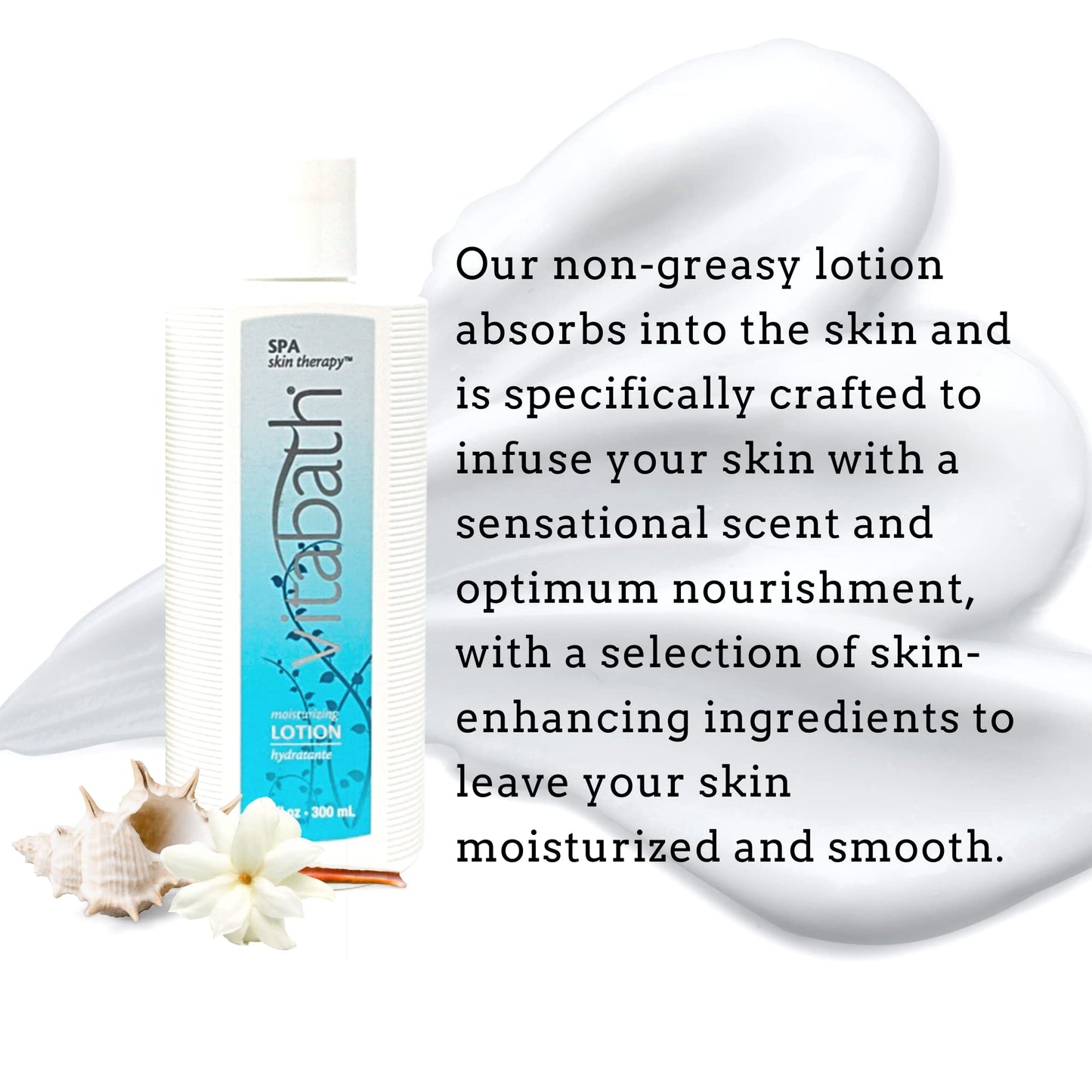 Vitabath Spa Skin Therapy Everyday Skincare Set | Moisturizing Shower Gel, Reviving Lotion & Exfoliating Pouf