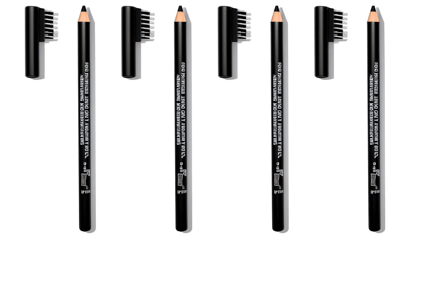 Vital Natural Definer Eyebrow Pencil with Brush for Defined, Fuller Brows 4 Pc Set