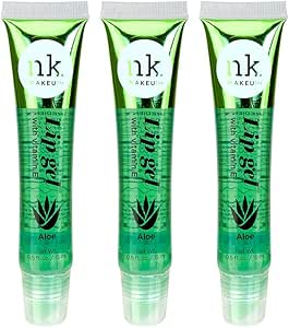 Nicka K New York NK Lip Gloss Gel with Vitamin E for Shiny, Nourished Lips 15ml (Pack of 3)