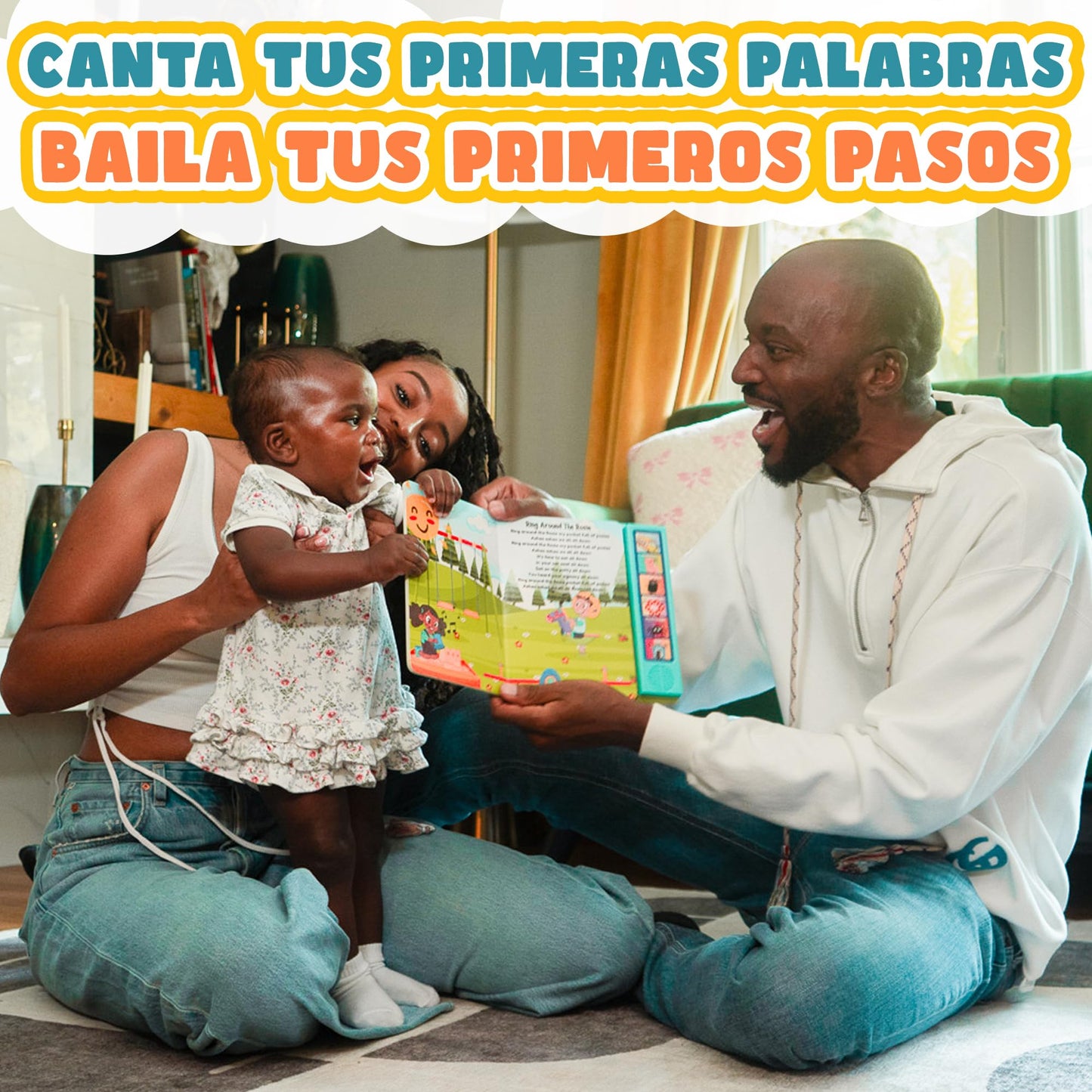 Vitastars Spanish Hip-Hop Nursery Rhymes Sound Book for Toddlers | Bilingual English-Spanish (Ages 1–6)