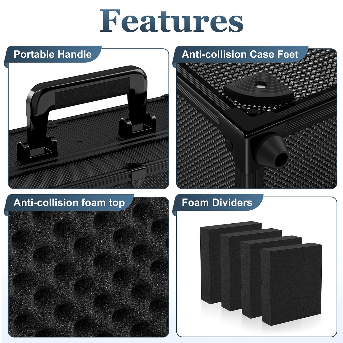 Vitula Card Case – Lockable Storage for 600 Toploaders, 120 PSA Slabs, & 120 Magnetic Card Holders