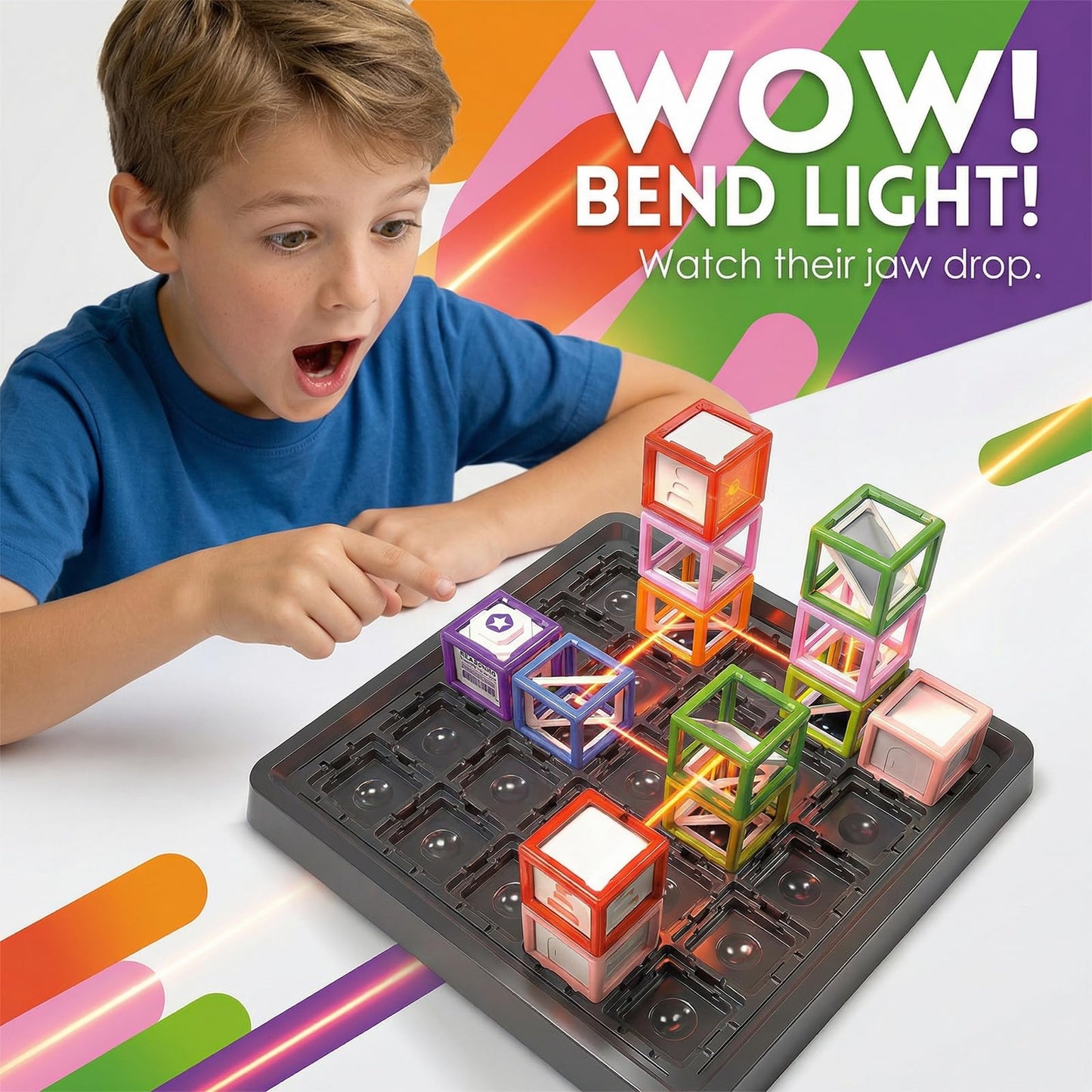 VkotaVkoty Laser Maze Reasoning Game – 60+ STEM Challenges for Ages 8-13