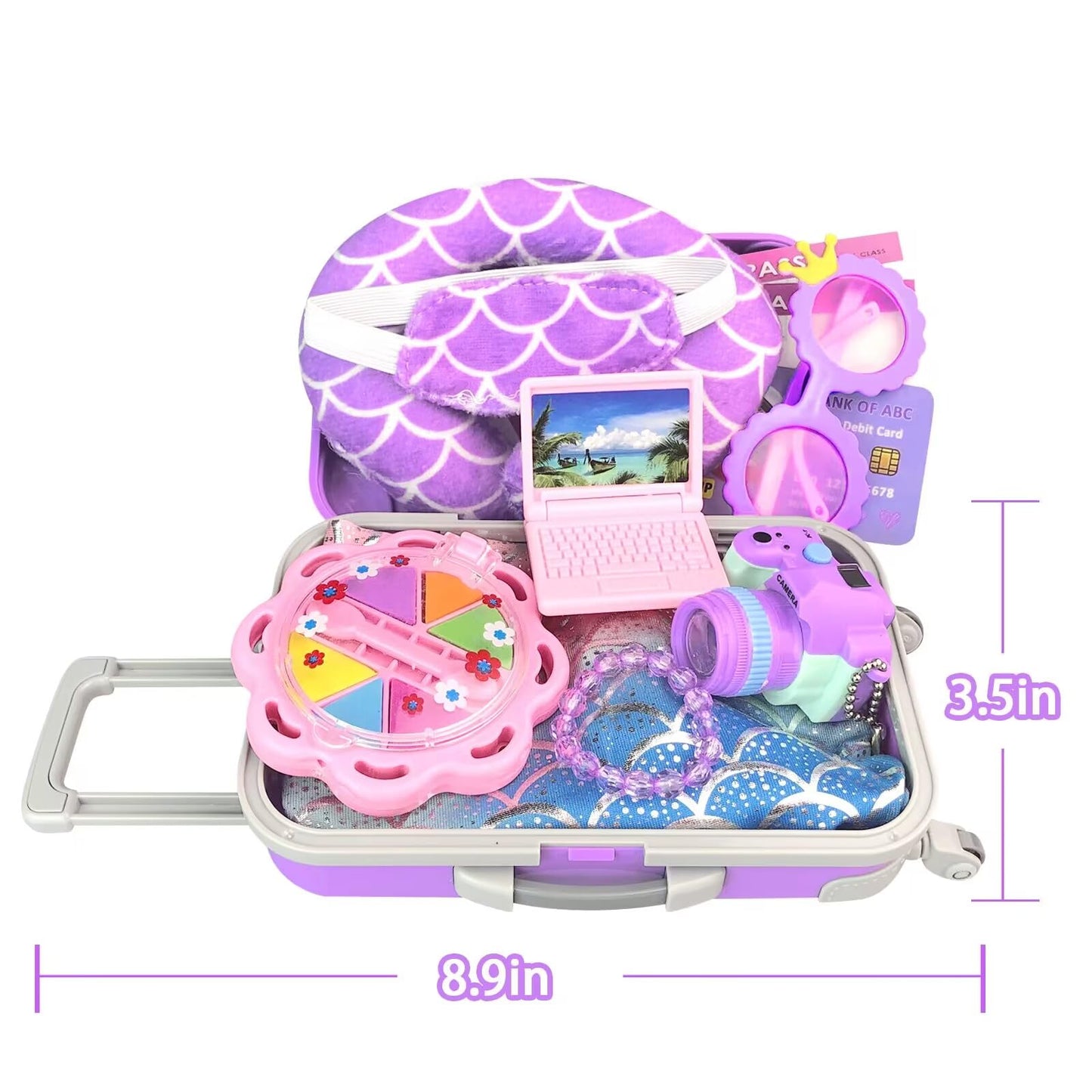 VLUSSO 18-Inch Doll Travel Case & Accessories Set