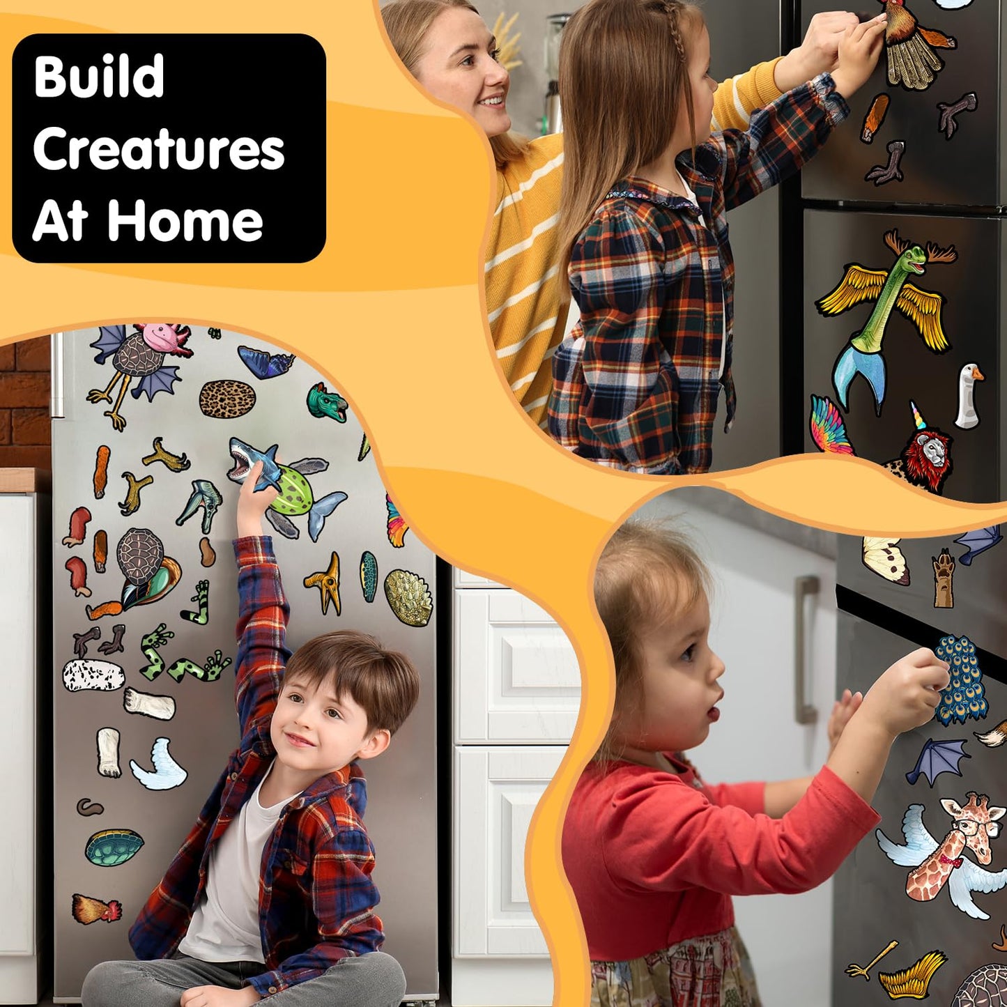 VMNlooking Cryptid Construction Kit – Magnetic Fridge Monster Creatures