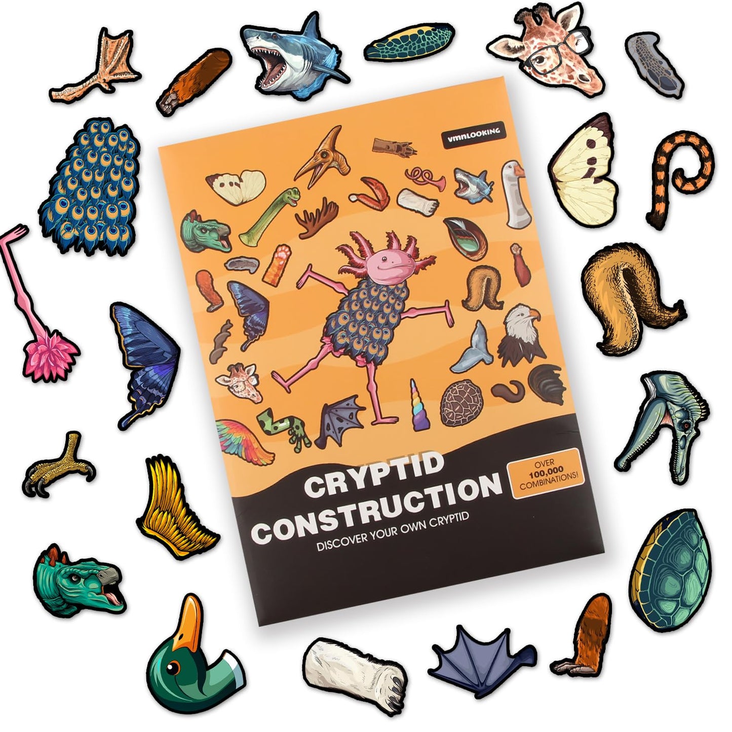 VMNlooking Cryptid Construction Kit – Magnetic Fridge Monster Creatures
