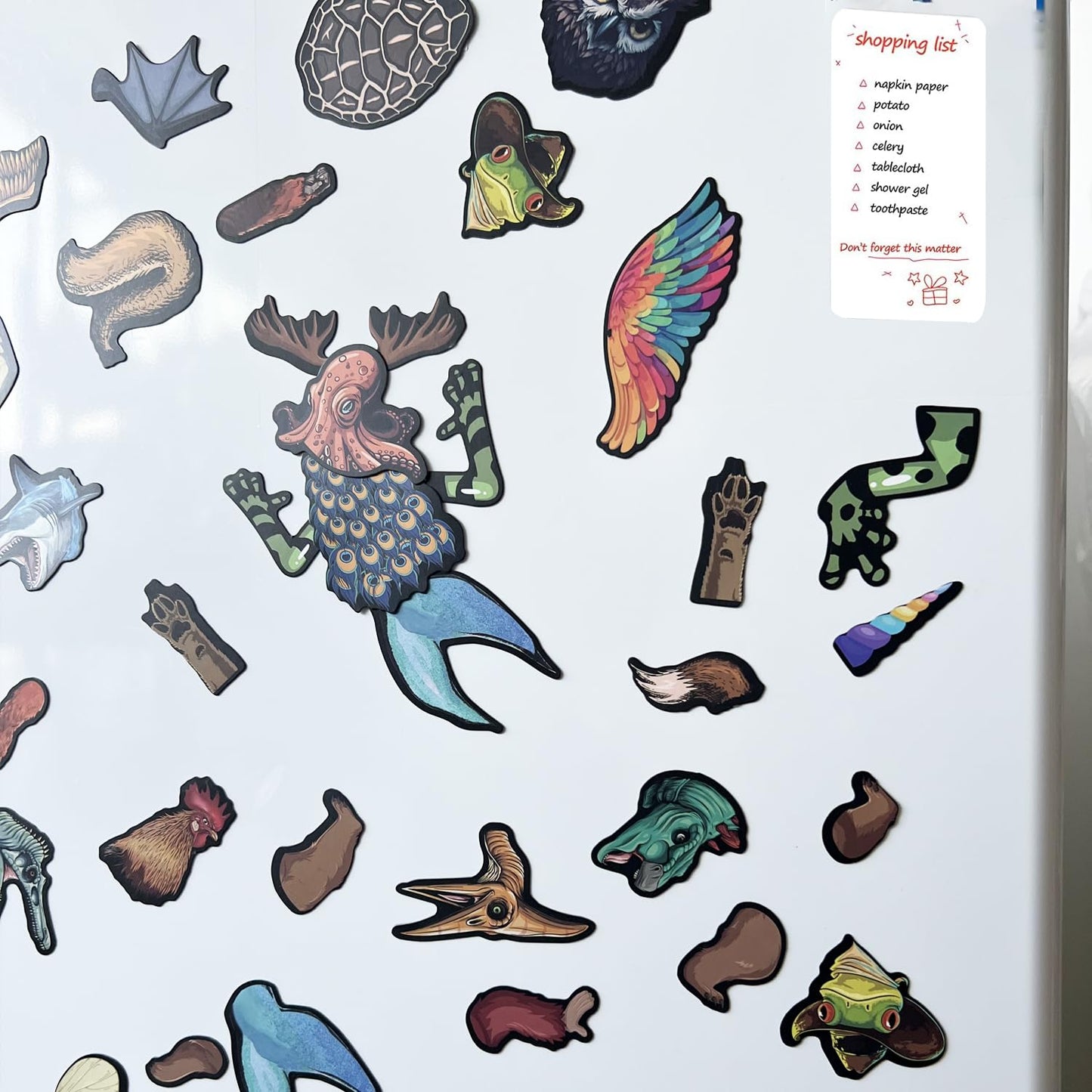 VMNlooking Cryptid Construction Kit – Magnetic Fridge Monster Creatures