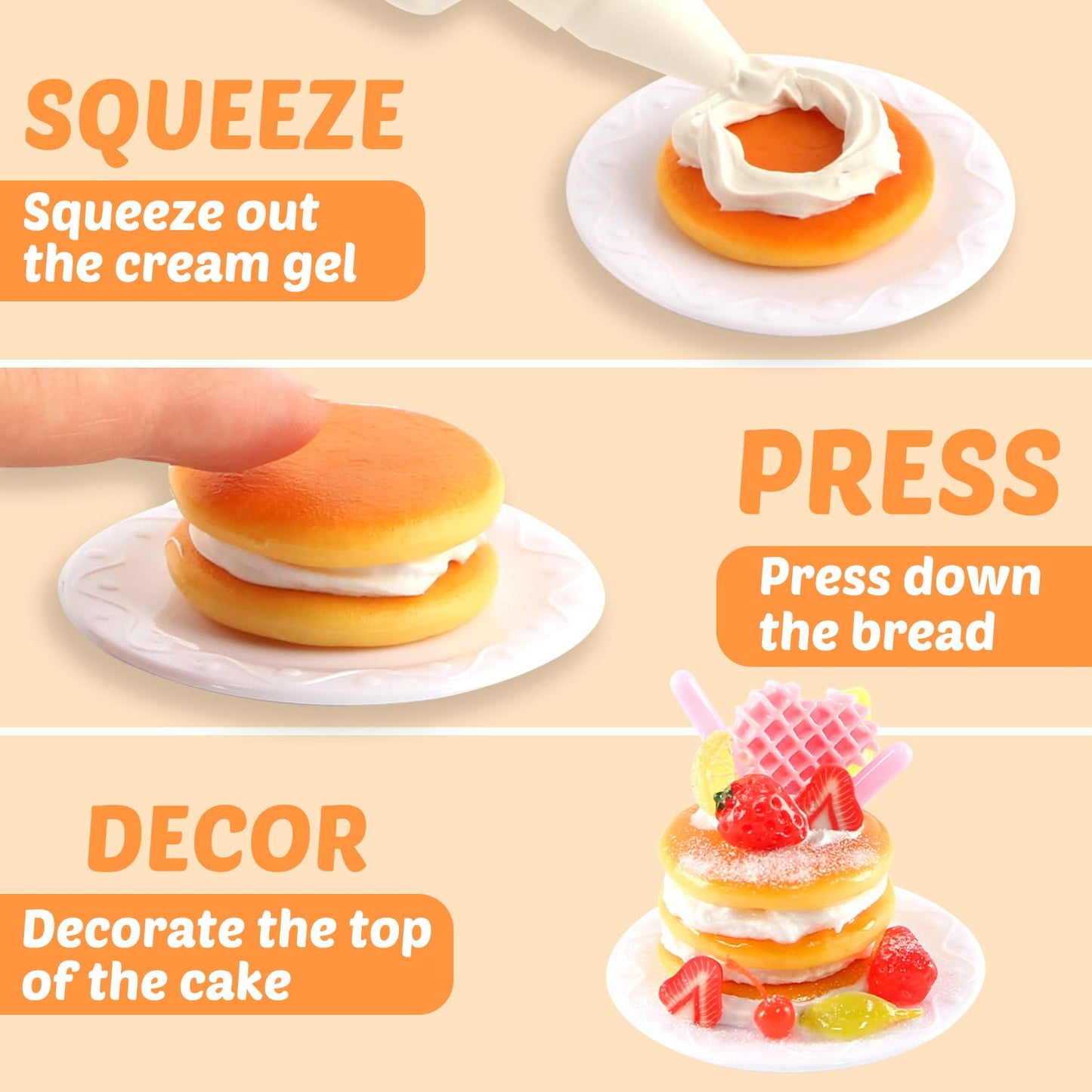 VMNlooking 12 Miniature Bakery Set – Not Edible DIY Mini Food Kit for Kids 6+