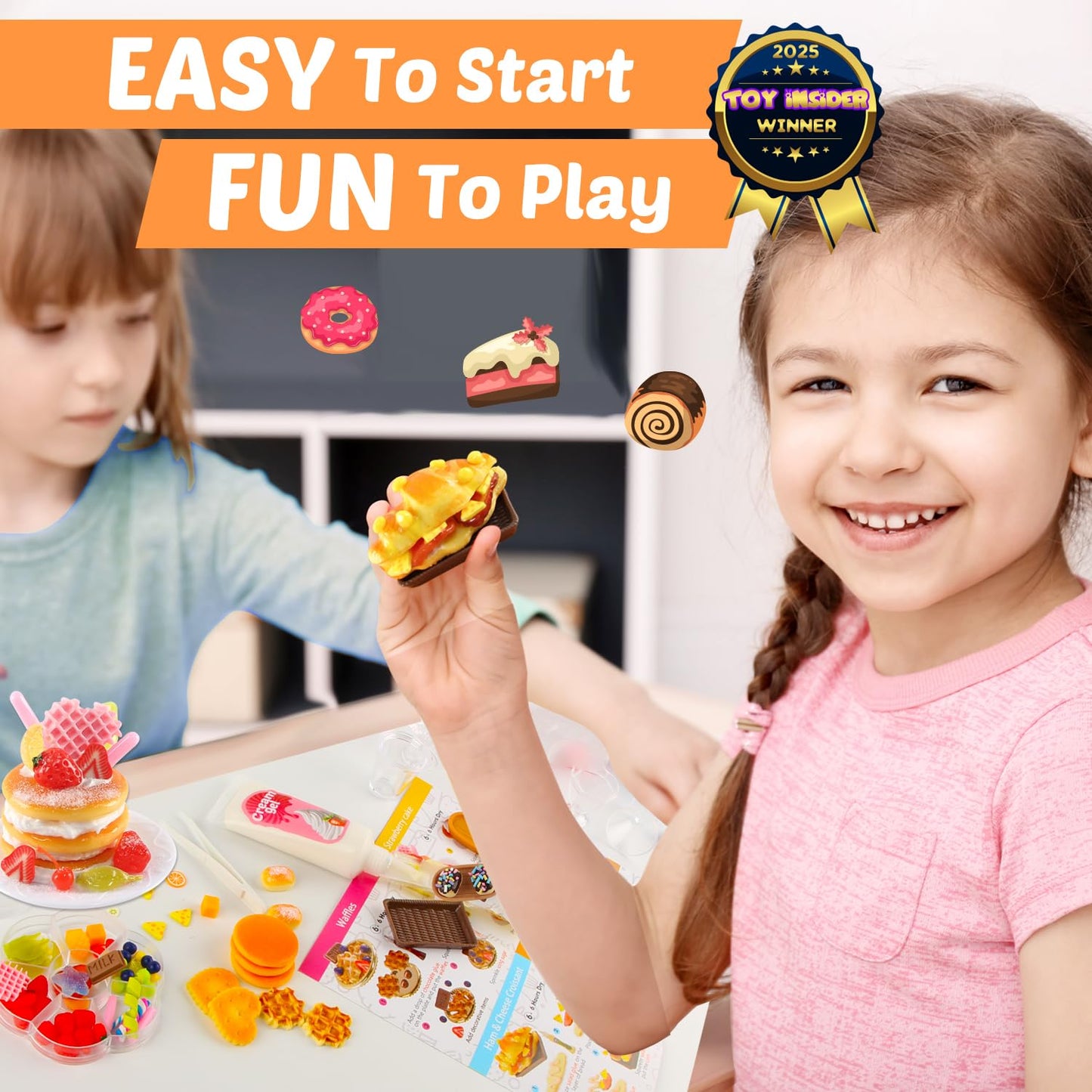 VMNlooking 12 Miniature Bakery Set – Not Edible DIY Mini Food Kit for Kids 6+