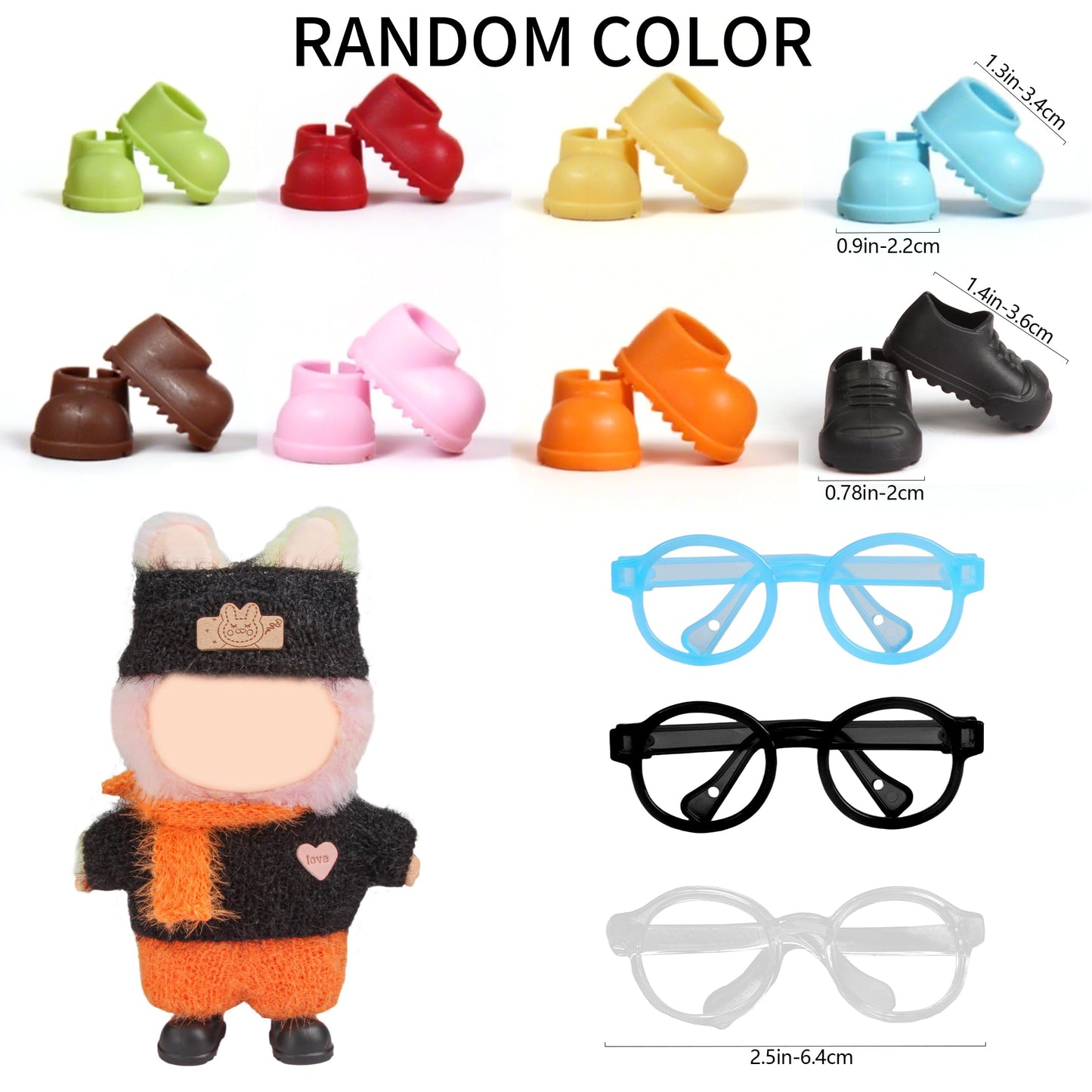 Voccim 17cm Doll Outfits – 9-Piece Halloween & Classic Set for 17cm Dolls